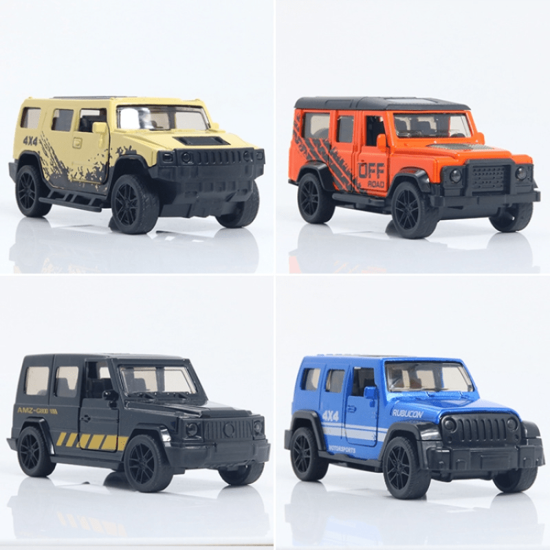 Alloy Car Model Off-road Car Two-door Pull-back Boy Car Toy