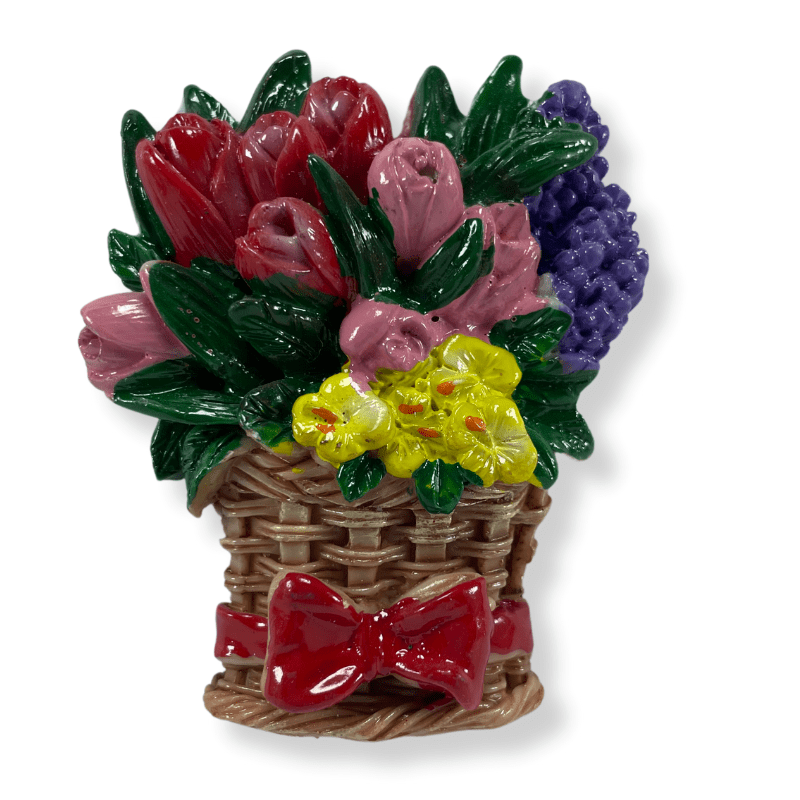 Flower Mix With Basket Fridge Magnet (FM45)