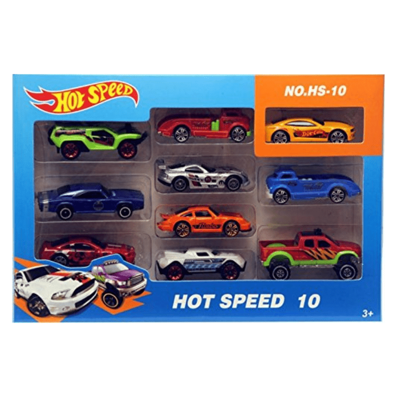 Hot Speed 10 Pc Metal Masters Cars Gift Set Toy