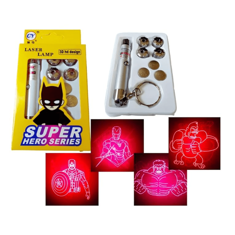 Metal Super Hero Avengers Theme 3D Laser Light Pointer