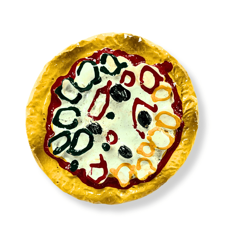 Pizza Clay Fridge Magnet (FM42)