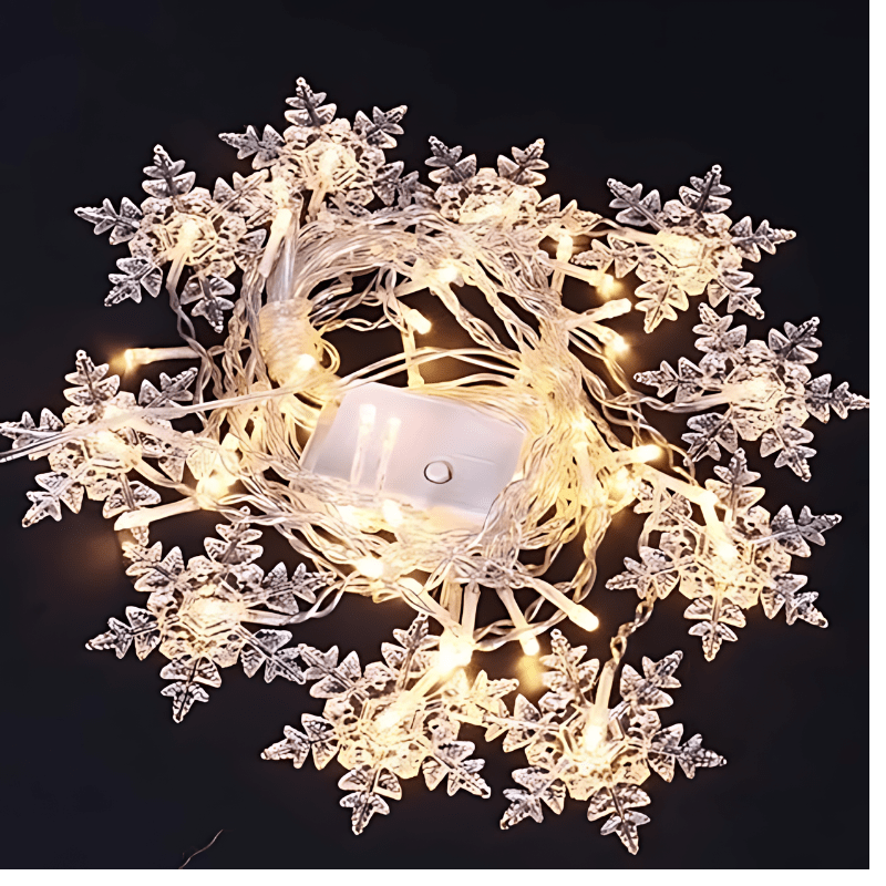 26 Led Snowflake String Fairy Lights