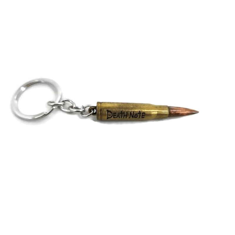 Big Bullet Death Note Quote Metal Keychain k44