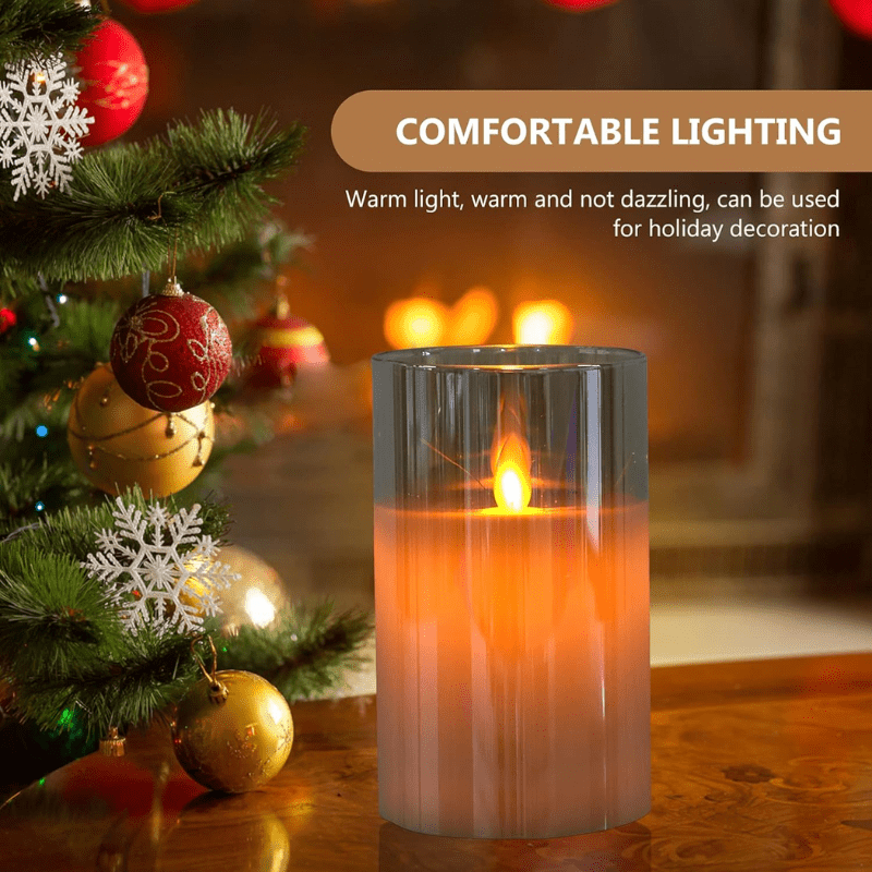 LED Flickering Flameless Candles Tea Light Candles Lamp Battery Power Candle DL8 (3)