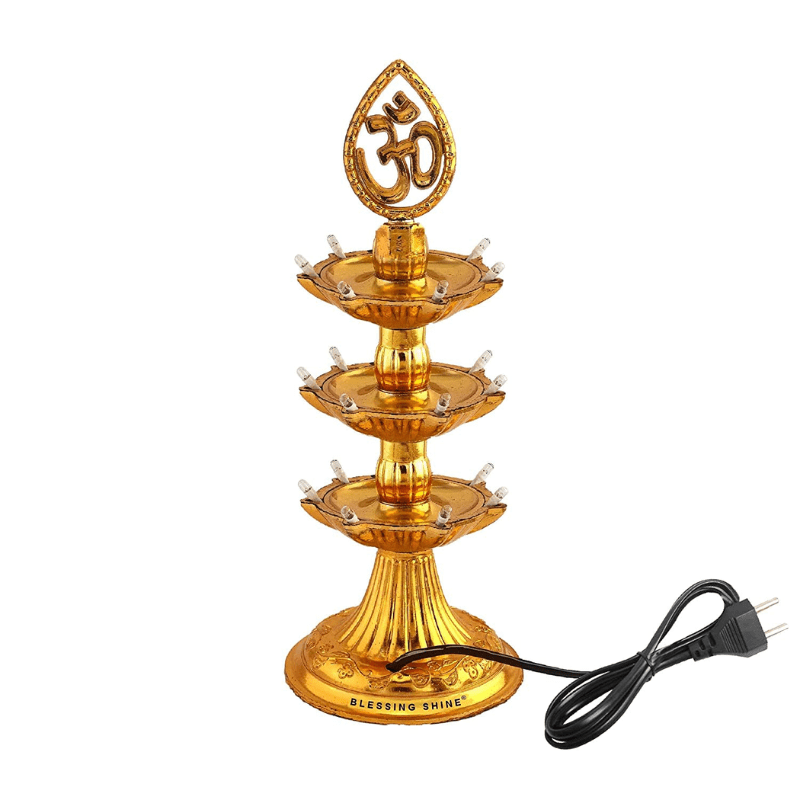 LED Golden OM Design Electric Diya (3)