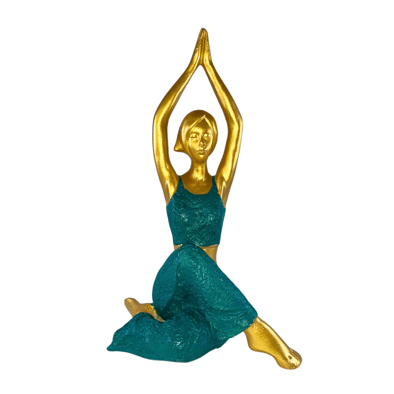 Yoga Lady Poses Statue for Home Decor Showpiece