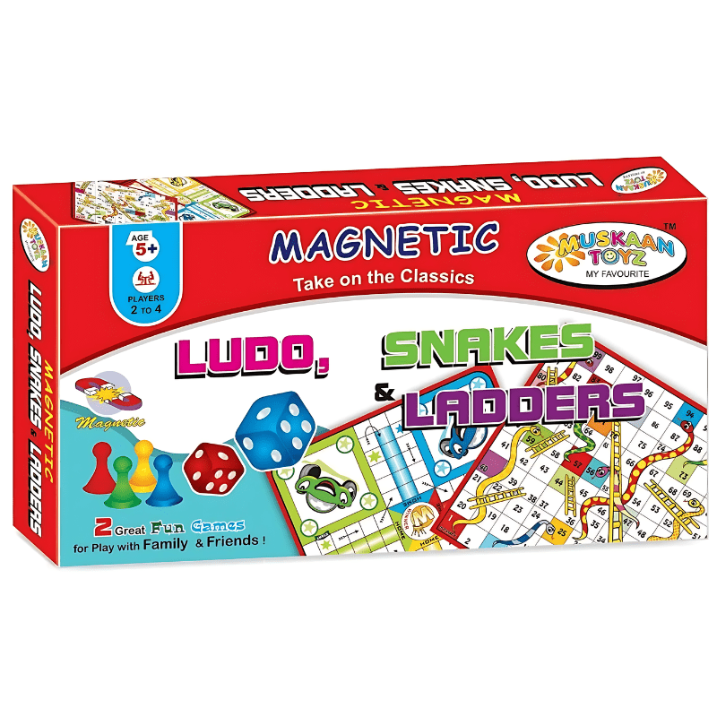 Magnetic Ludo Snakes & Ladders Multicolor T 71