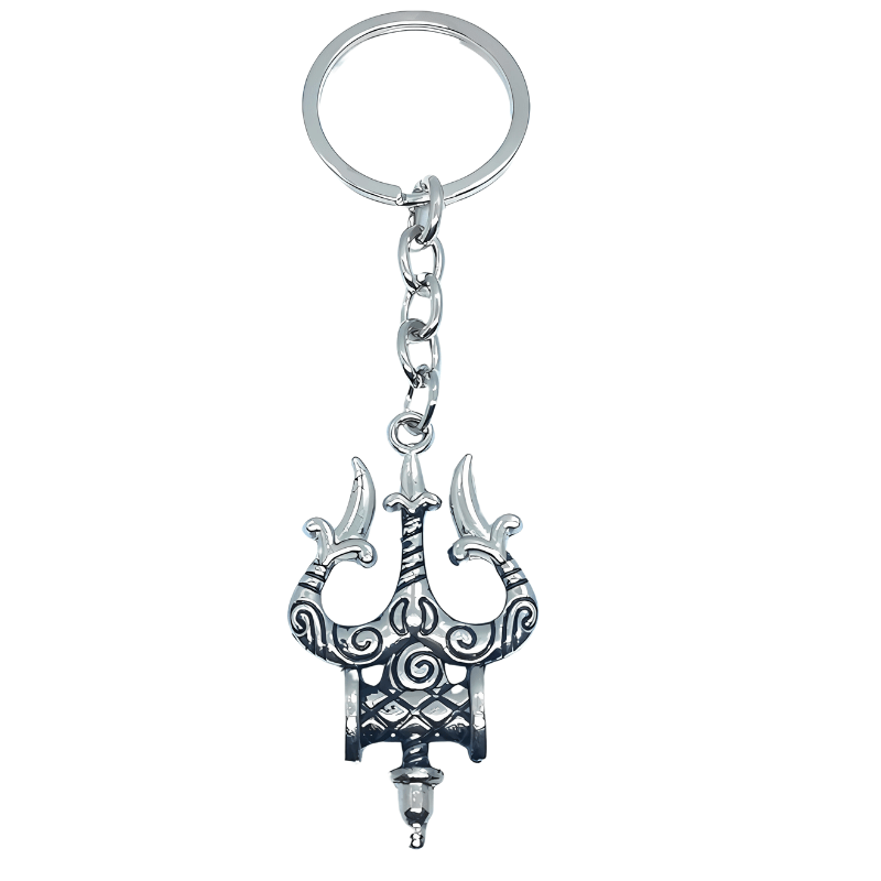 Shiv Sankar Double Side Metal Keychain