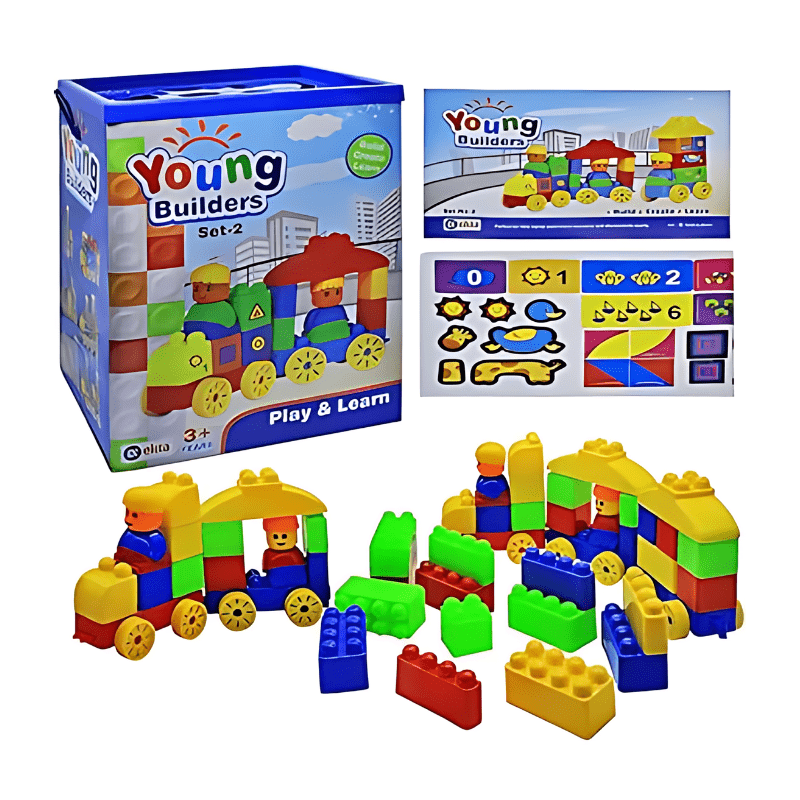 Young Builders Set 2 Blocks & Bricks Toy