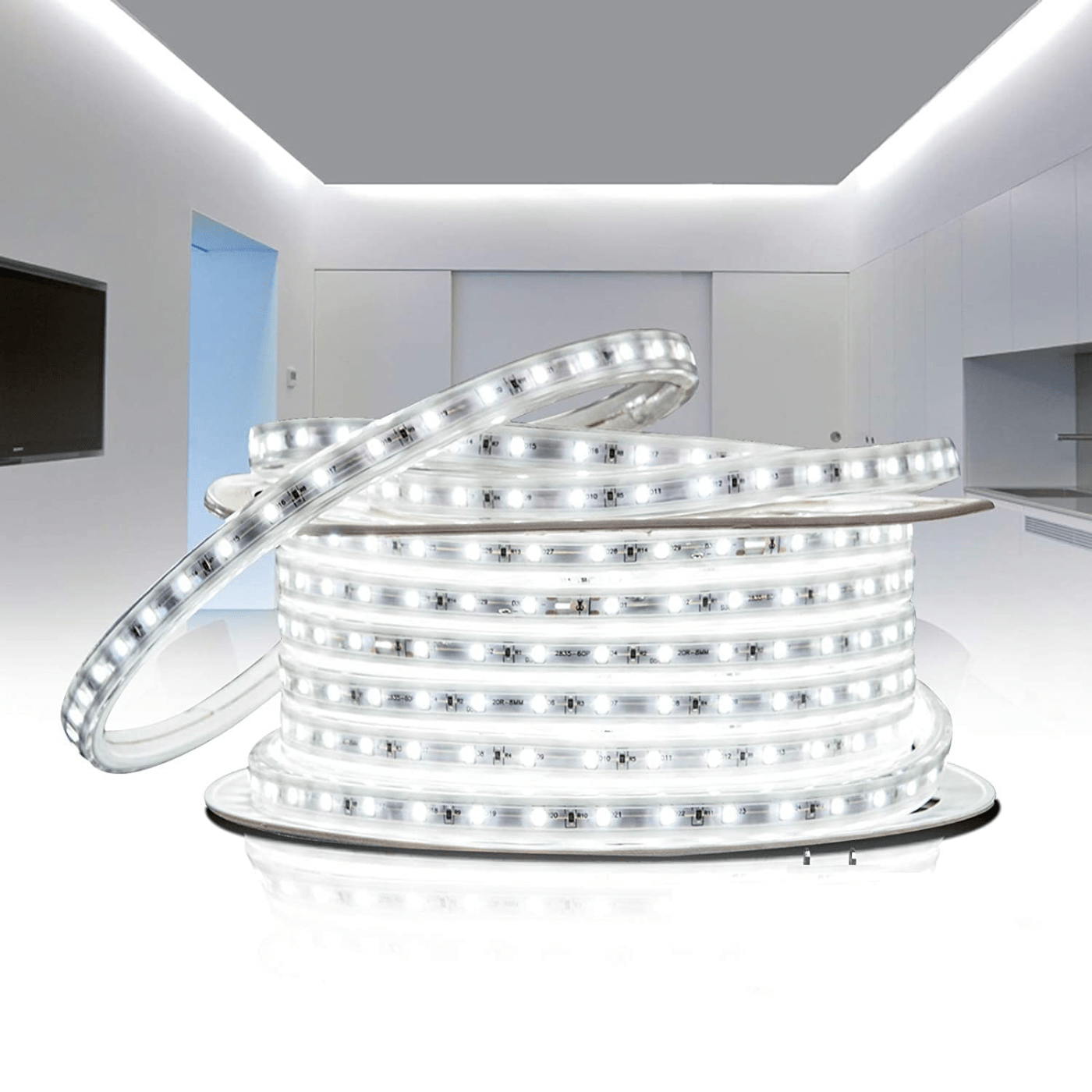 Rope LED Light Waterproof for Decoration White Color