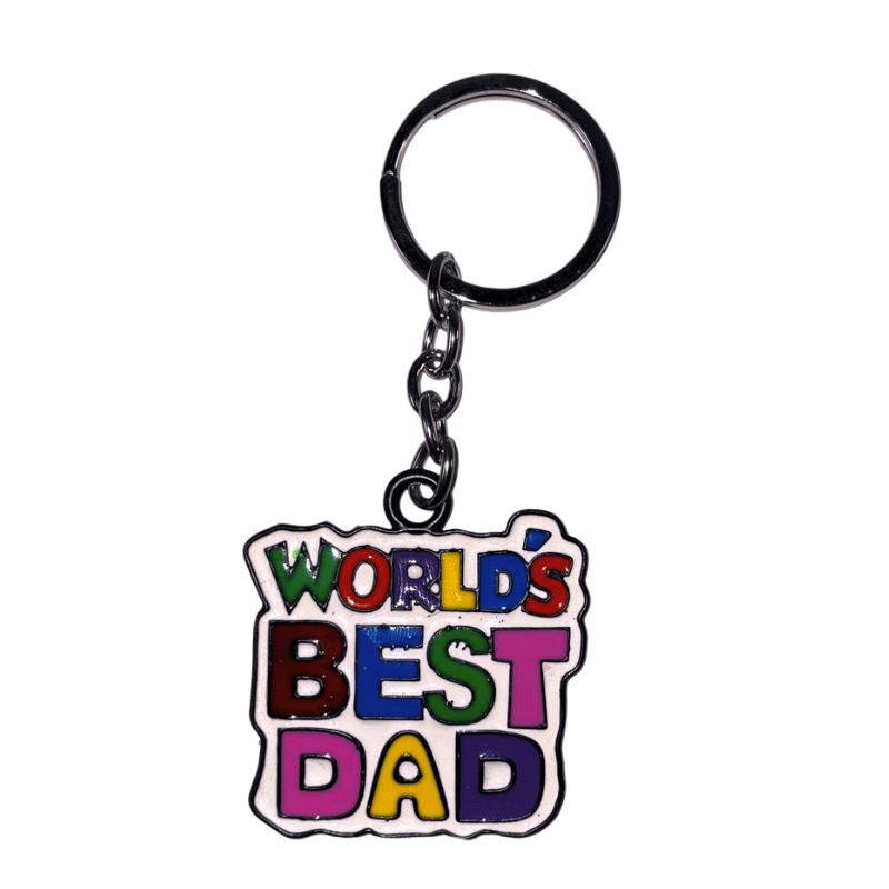 Worlds Best Dad Metal Keychain K76