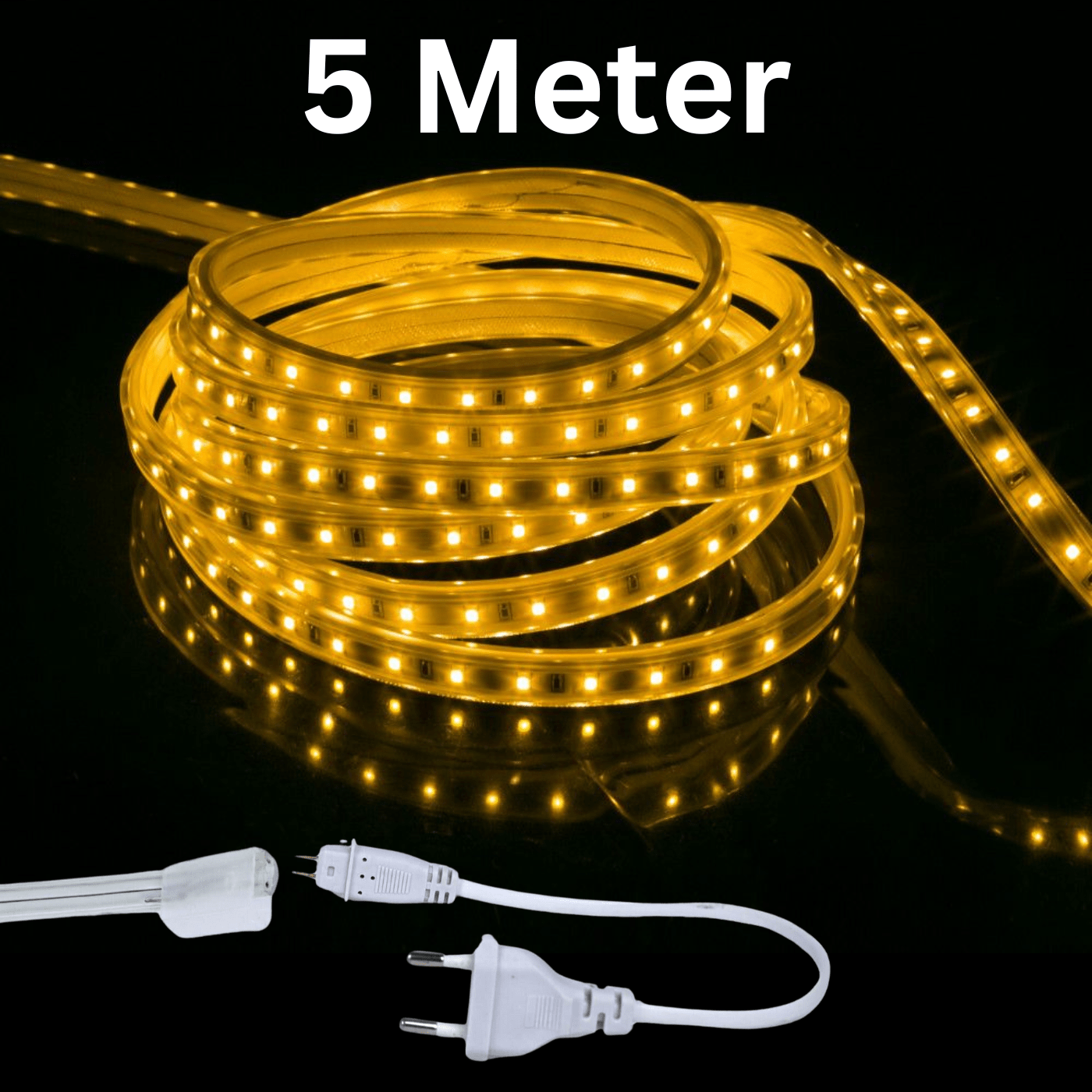 Yellow led Rope Light Bundle 5 meter