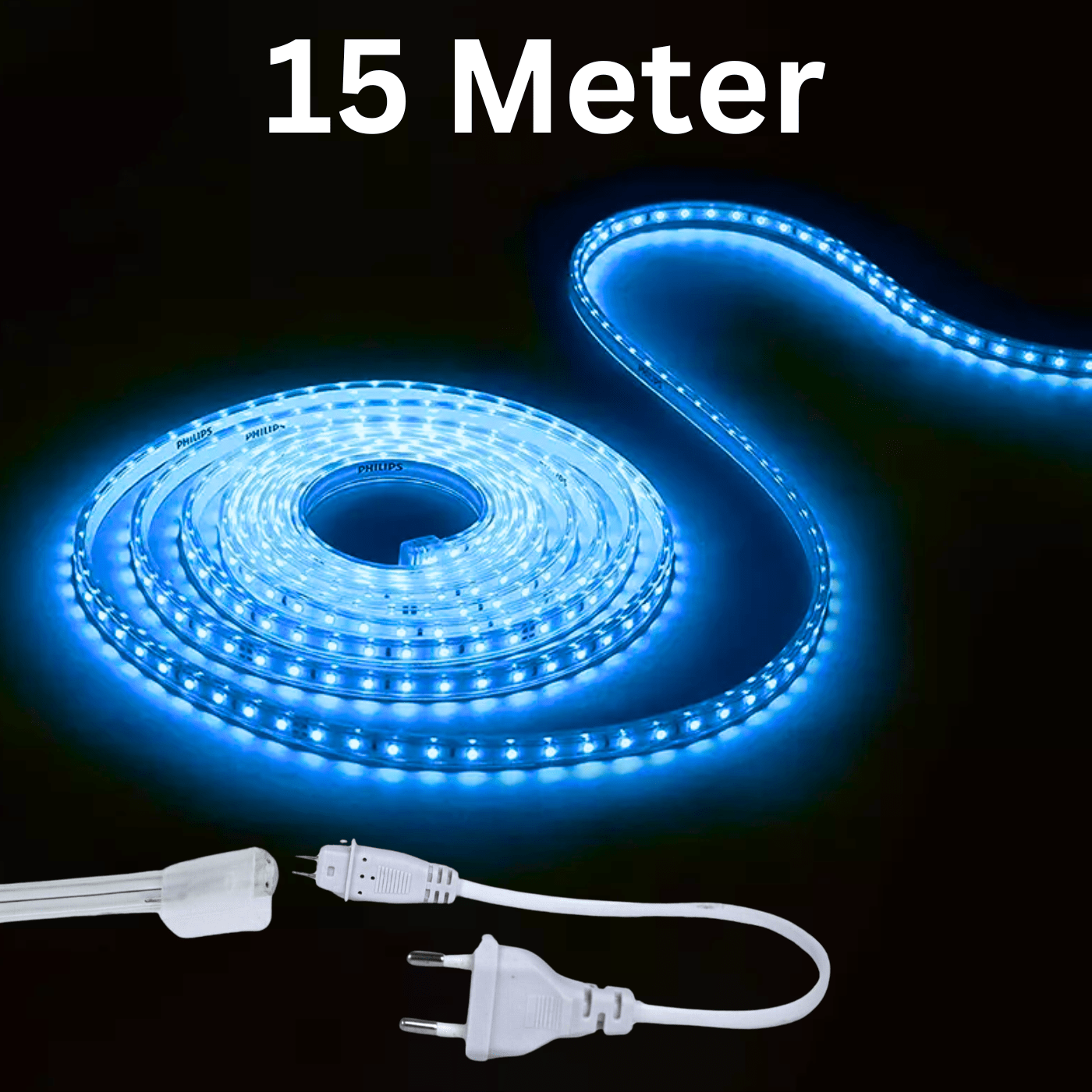 Waterproof ice blue rope LED light for indoor and outdoor decoration.