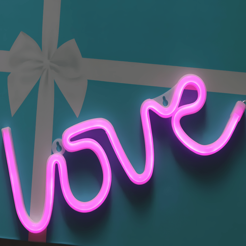 Love Neon Signs LED Light for Home Decor Wedding Party Supplies Girls Room Decoration 2