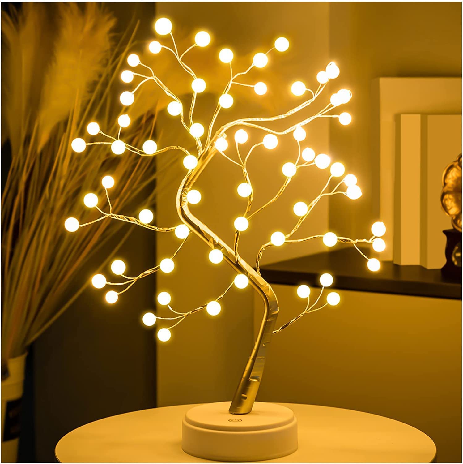 Pearl tree lamp with soft lighting for baby room decor