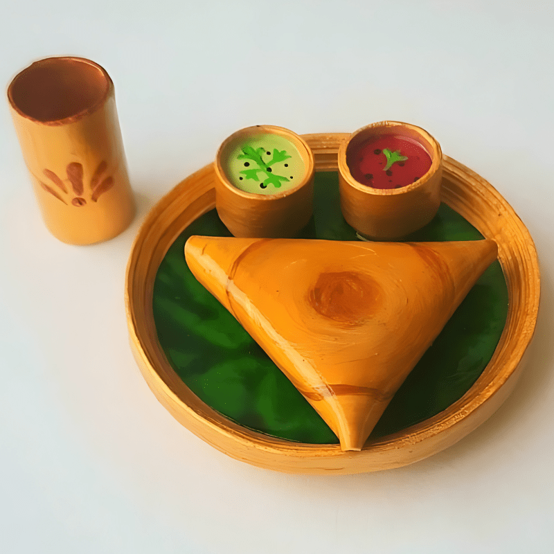 Dosa With Plate Fridge Magnet