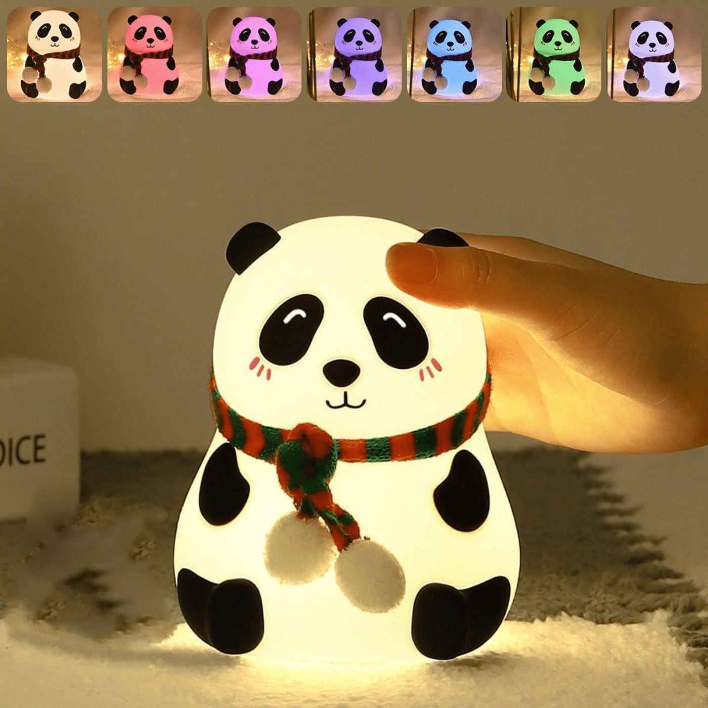 Cute Silicon Panda Night Lamp (2)