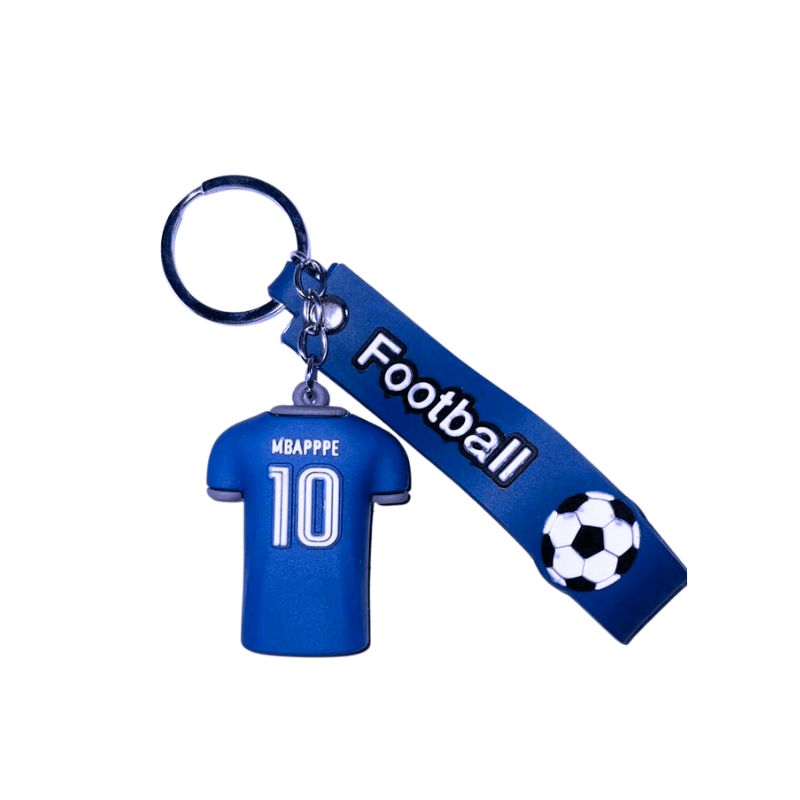 Football Jersey Cartoon Cute Doll Rubber Keychain K27